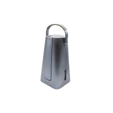 Side view of Odyssey with rounded handle for easy transport. 